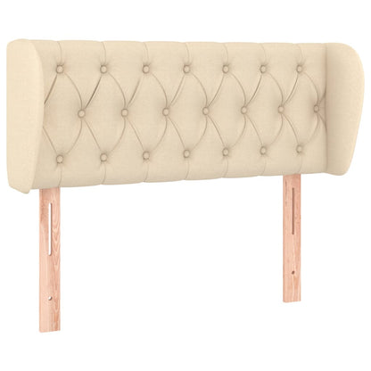 Testiera ad Orecchio Crema 103x23x78/88 cm in Tessuto | homemem39