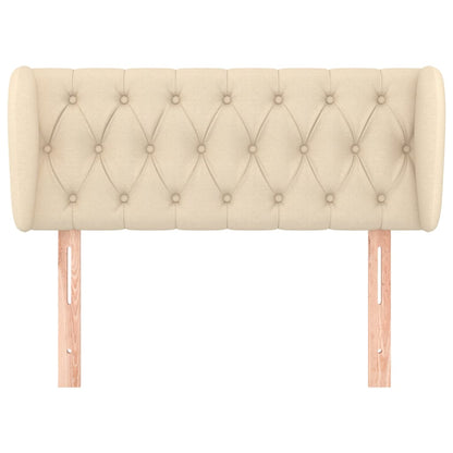 Testiera ad Orecchio Crema 103x23x78/88 cm in Tessuto - homemem39