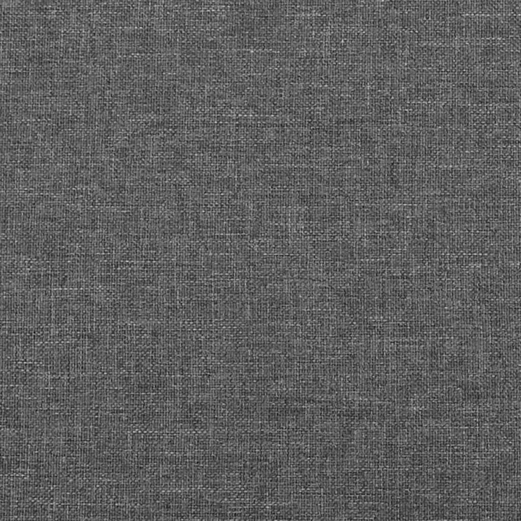 Testiera ad Orecchio Grigio Scuro 203x23x78/88 cm in Tessuto