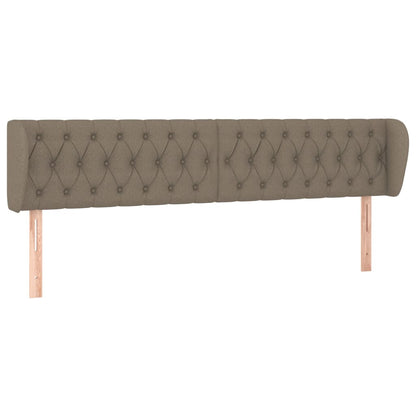 Testiera ad Orecchio Tortora 203x23x78/88 cm in Tessuto | homemem39