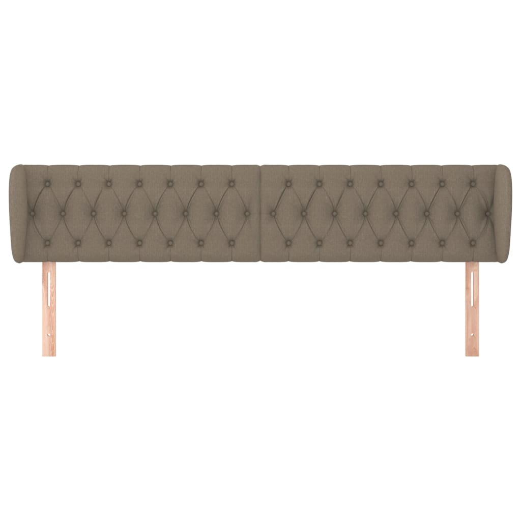 Testiera ad Orecchio Tortora 203x23x78/88 cm in Tessuto | homemem39