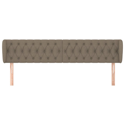 Testiera ad Orecchio Tortora 203x23x78/88 cm in Tessuto | homemem39
