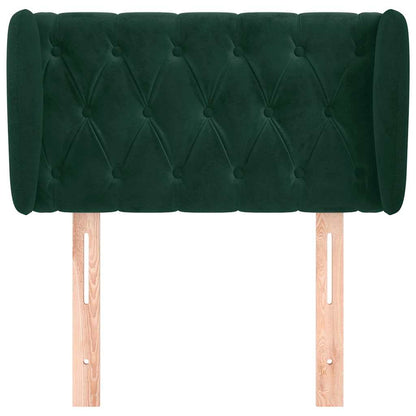 Testiera ad Orecchio Verde Scuro 83x23x78/88 cm in Velluto | homemem39