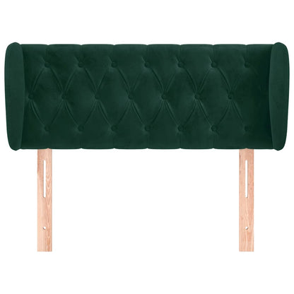 Testiera ad Orecchio Verde Scuro 93x23x78/88 cm in Velluto | homemem39