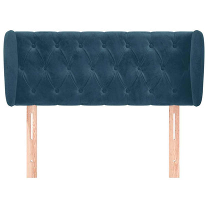 Testiera ad Orecchio Blu Scuro 93x23x78/88 cm in Velluto | homemem39
