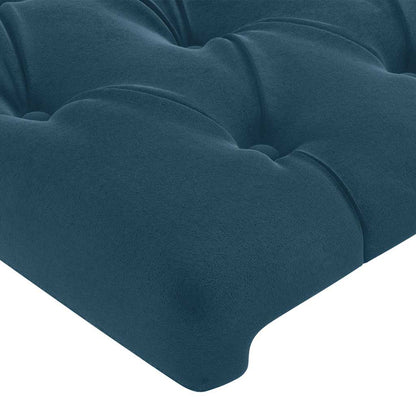 Testiera ad Orecchio Blu Scuro 93x23x78/88 cm in Velluto | homemem39