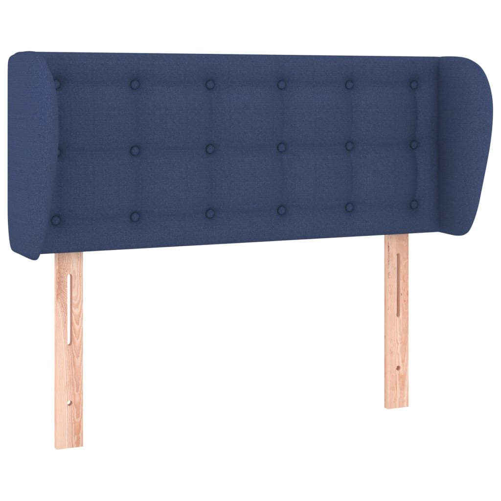 Testiera ad Orecchio Blu 83 x 23 x 78/88cm in Tessuto | homemem39