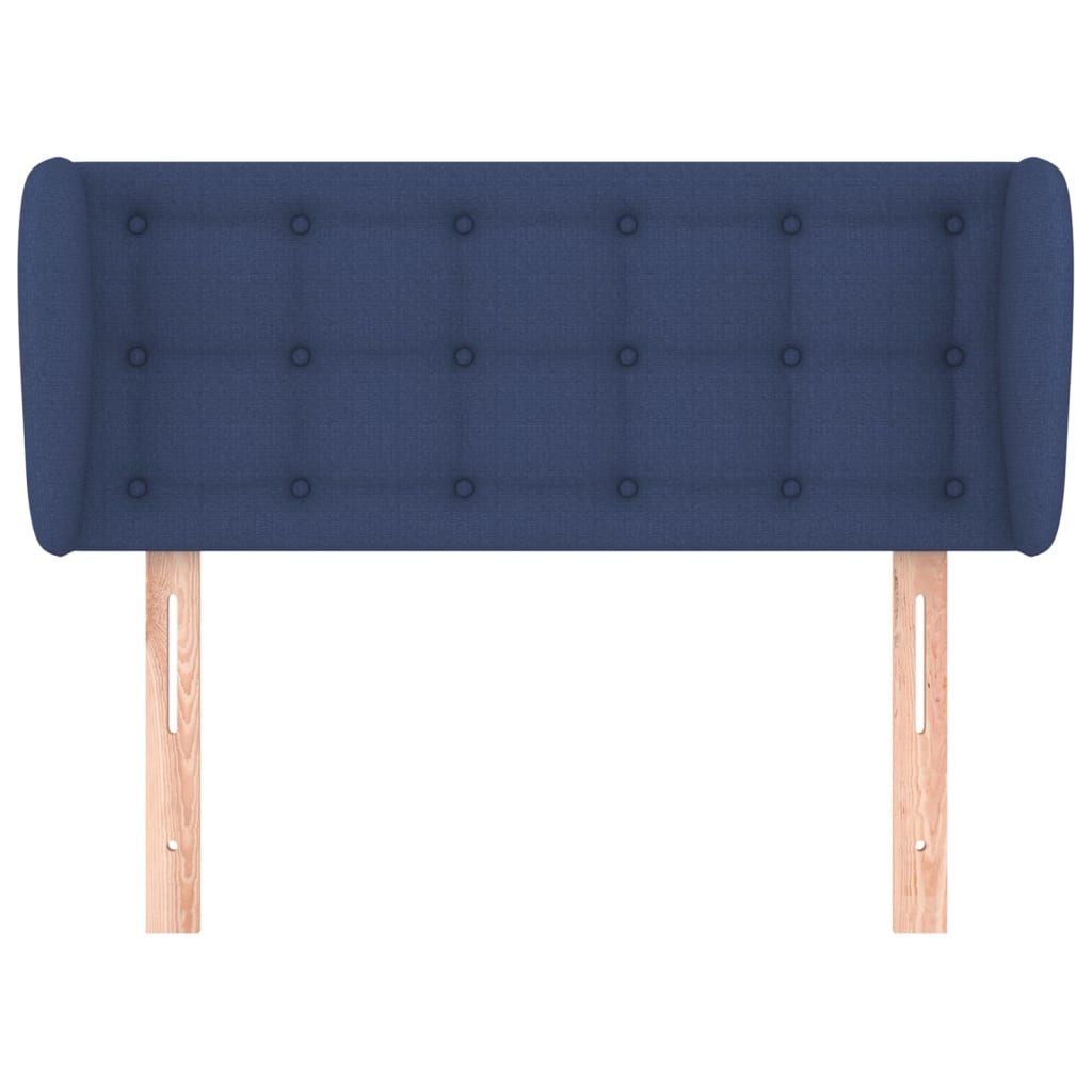 Testiera ad Orecchio Blu 83 x 23 x 78/88cm in Tessuto | homemem39