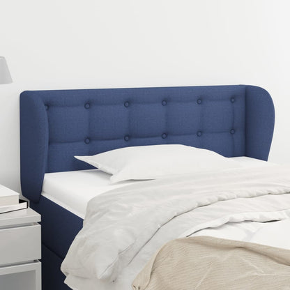 Testiera ad Orecchio Blu 83 x 23 x 78/88cm in Tessuto | homemem39