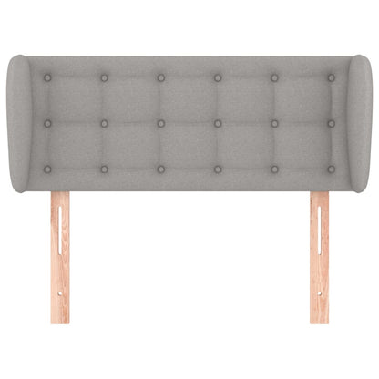 Testiera ad Orecchio Grigio Chiaro 93x23x78/88 cm in Tessuto - homemem39