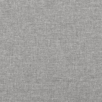 Testiera ad Orecchio Grigio Chiaro 93x23x78/88 cm in Tessuto | homemem39