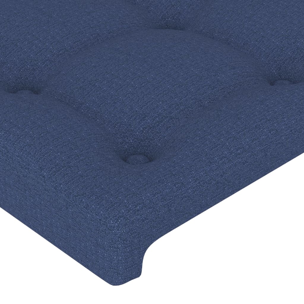 Testiera ad Orecchio Blu 93x23x78/88 cm in Tessuto