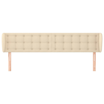 Testiera ad Orecchio Crema 183x23x78/88 cm in Tessuto | homemem39