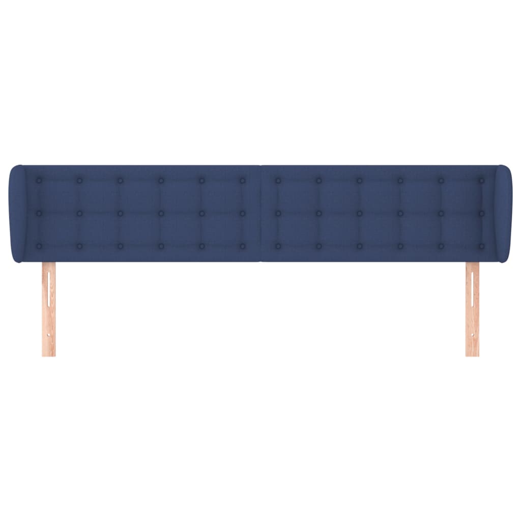 Testiera ad Orecchio Blu 183x23x78/88 cm in Tessuto | homemem39
