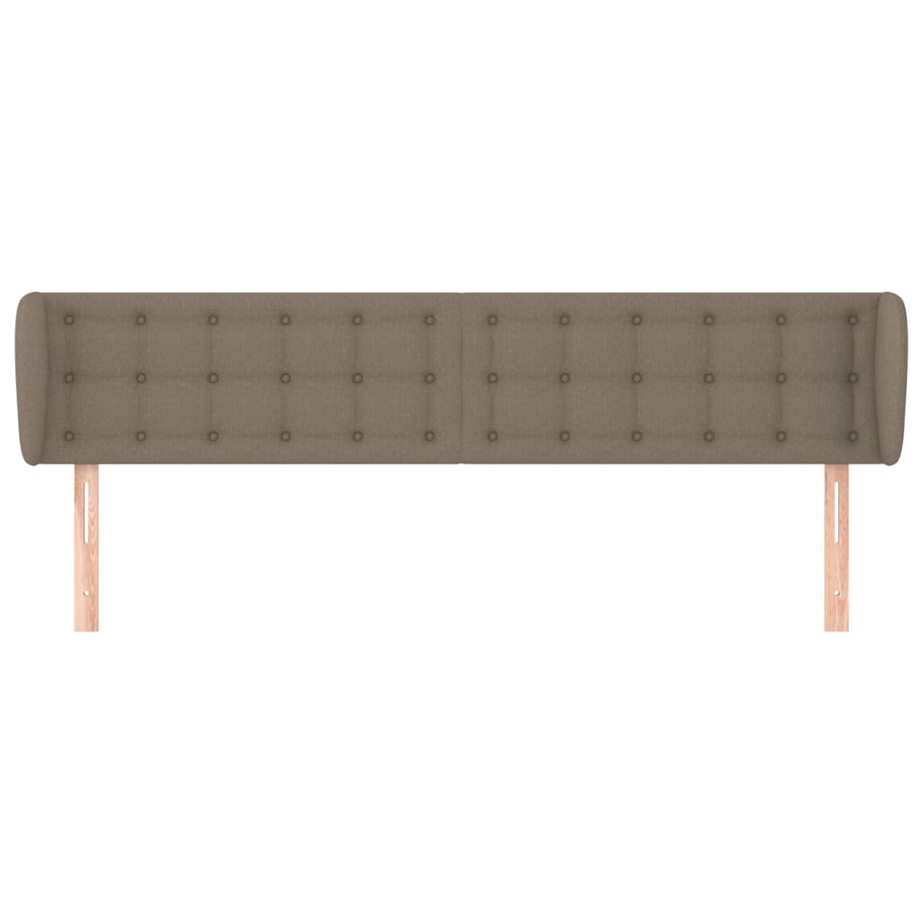 Testiera ad Orecchio Tortora 203x23x78/88 cm in Tessuto | homemem39