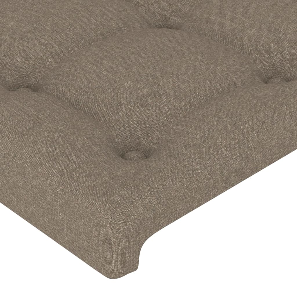 Testiera ad Orecchio Tortora 203x23x78/88 cm in Tessuto | homemem39