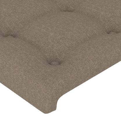 Testiera ad Orecchio Tortora 203x23x78/88 cm in Tessuto | homemem39