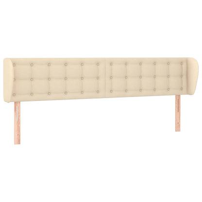 Testiera ad Orecchio Crema 203x23x78/88 cm in Tessuto | homemem39