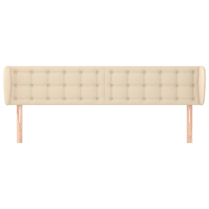 Testiera ad Orecchio Crema 203x23x78/88 cm in Tessuto | homemem39