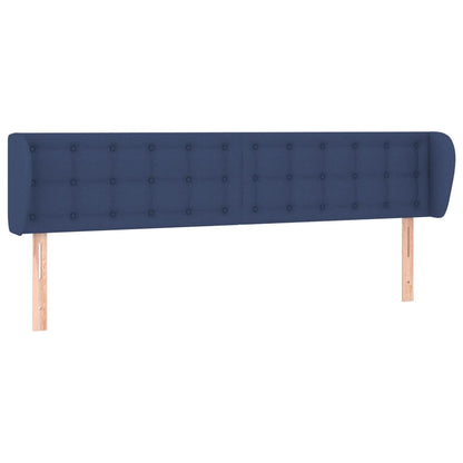 Testiera ad Orecchio Blu 203x23x78/88cm in Tessuto | homemem39