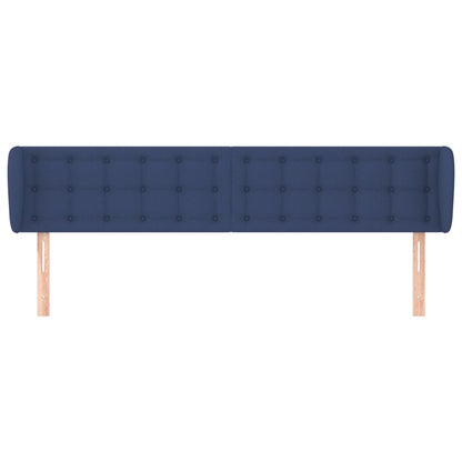 Testiera ad Orecchio Blu 203x23x78/88cm in Tessuto | homemem39