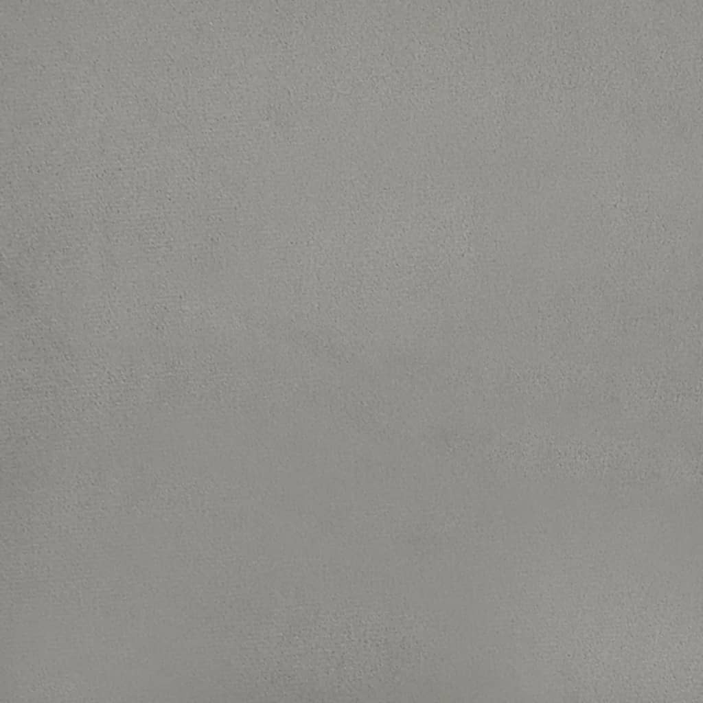 Testiera ad Orecchio Grigio Chiaro 183x23x78/88 cm in Velluto - homemem39