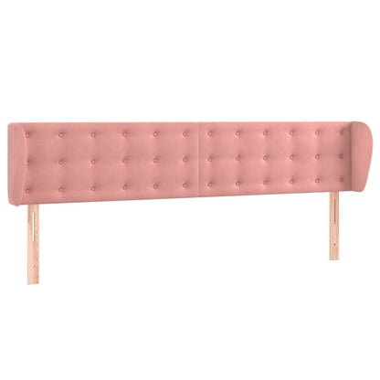Testiera ad Orecchio Rosa 203x23x78/88 cm in Velluto | homemem39