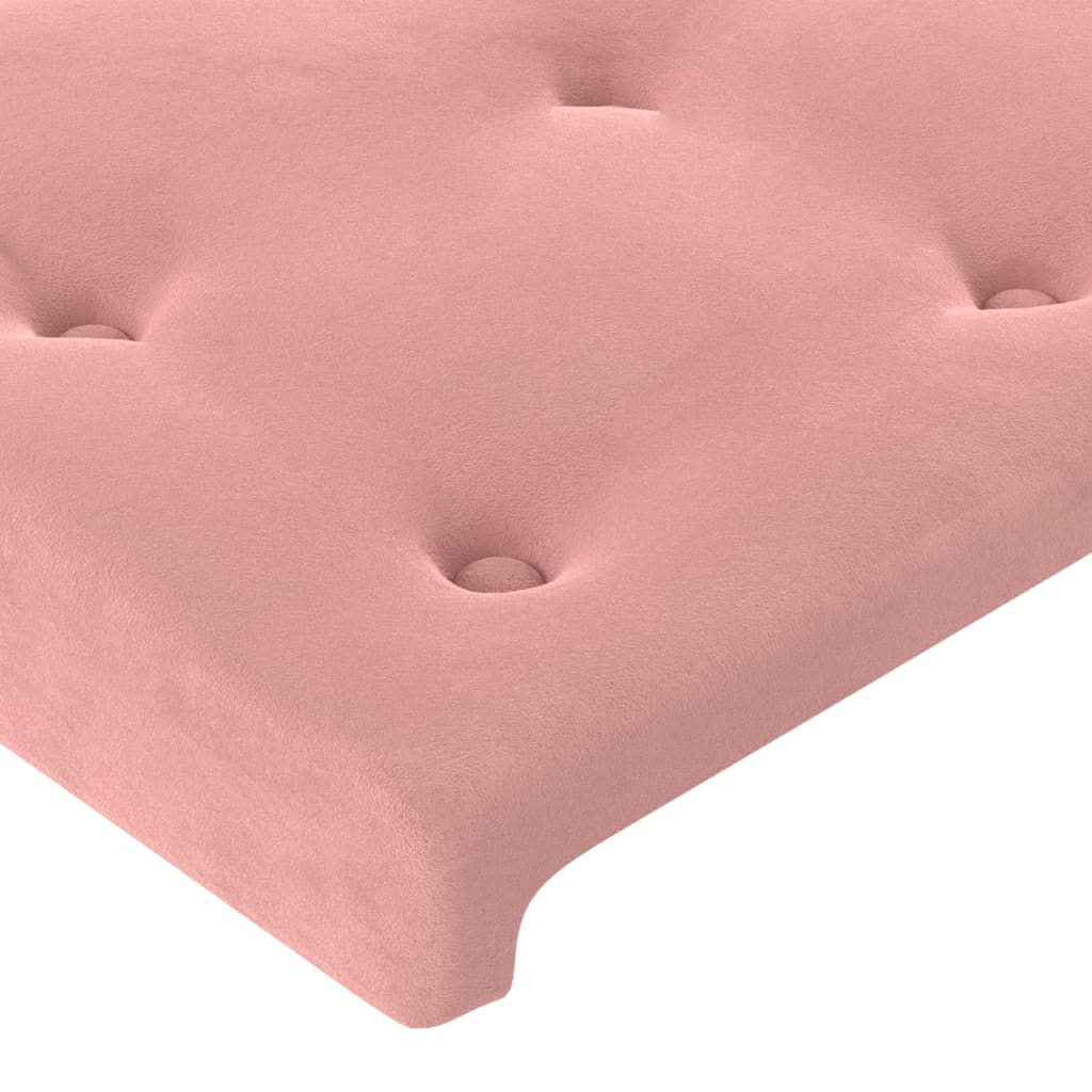 Testiera ad Orecchio Rosa 203x23x78/88 cm in Velluto | homemem39