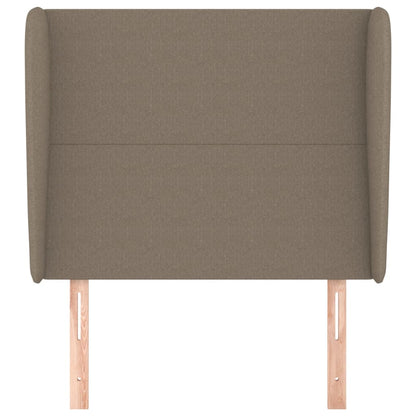 Testiera ad Orecchio Tortora 103x23x118/128 cm in Tessuto - homemem39