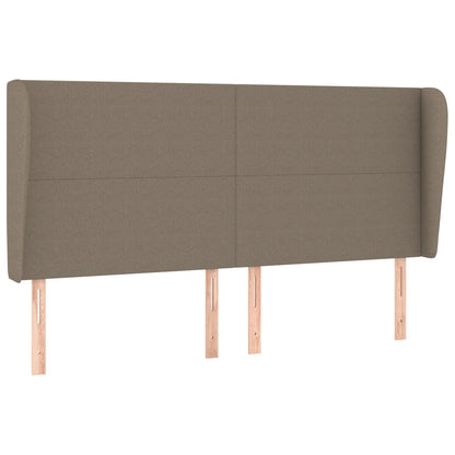 Testiera ad Orecchio Tortora 183x23x118/128 cm in Tessuto | homemem39