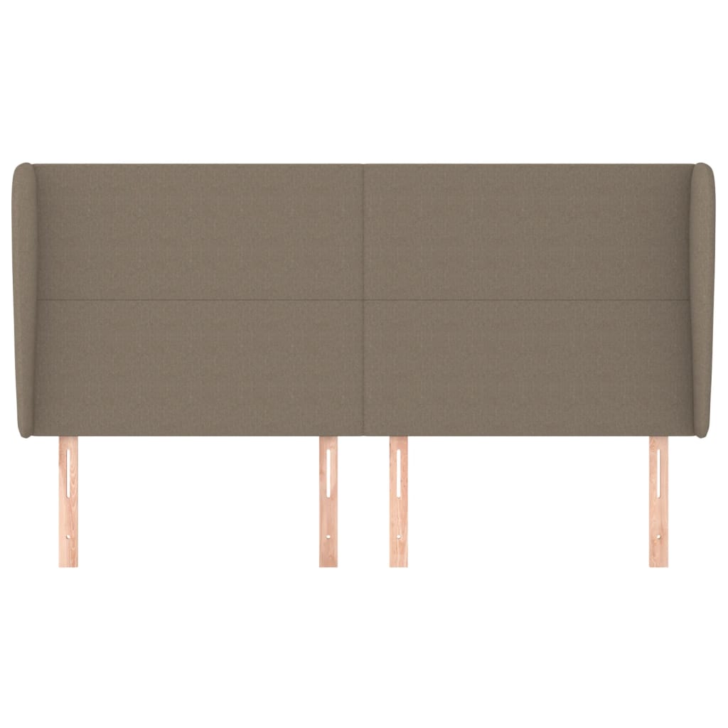 Testiera ad Orecchio Tortora 183x23x118/128 cm in Tessuto | homemem39