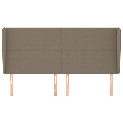 Testiera ad Orecchio Tortora 183x23x118/128 cm in Tessuto | homemem39