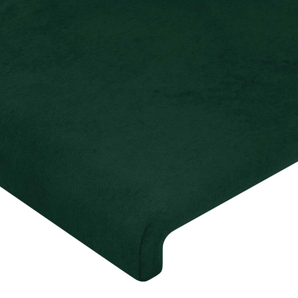 Testiera ad Orecchio Verde Scuro 93x23x118/128 cm in Velluto | homemem39