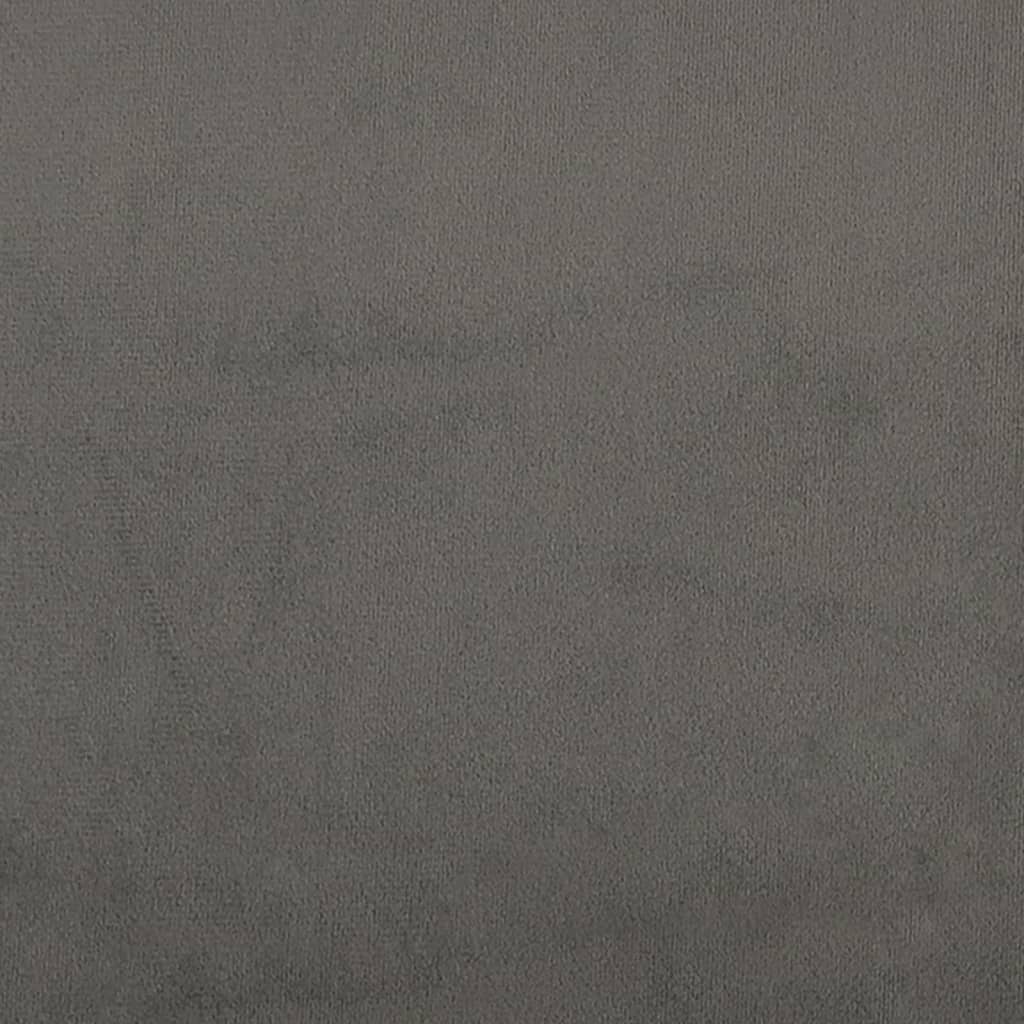 Testiera ad Orecchio GrigioScuro 183x23x118/128cm in Velluto | homemem39