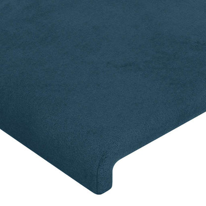 Testiera ad Orecchio Blu Scuro 183x23x118/128 cm in Velluto | homemem39
