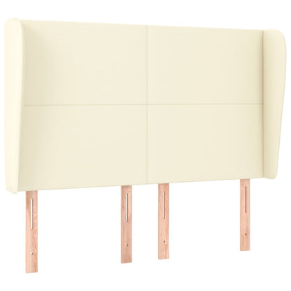 Testiera ad Orecchio Crema 147x23x118/128 cm in Similpelle