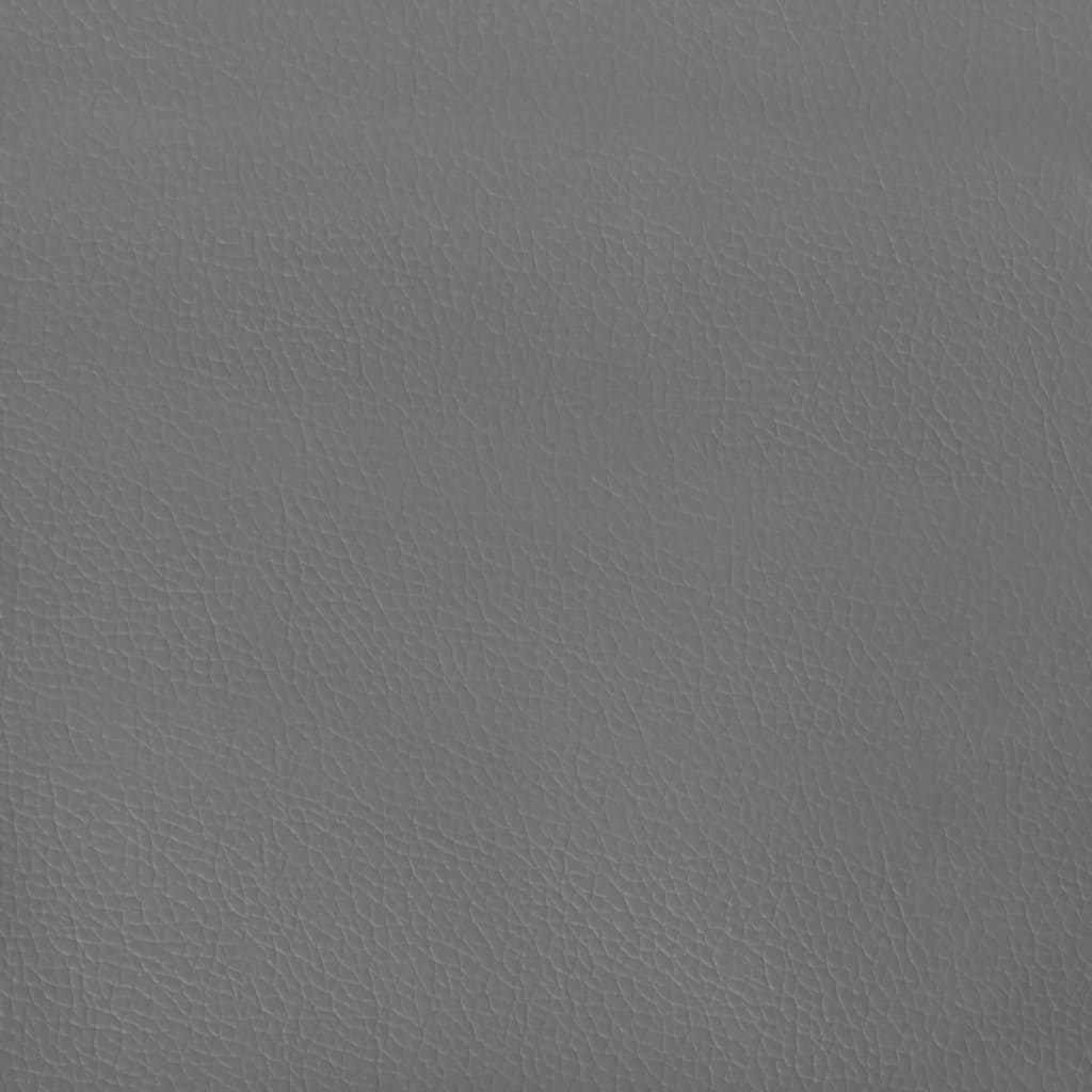 Testiera ad Orecchio Grigio 203x23x118/128cm in Similpelle | homemem39