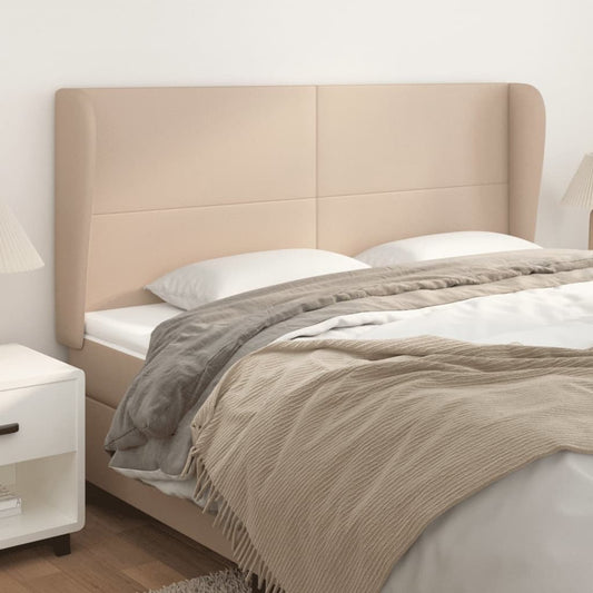 Testiera ad Orecchio Cappuccino 203x23x118/128 cm in Similpelle | homemem39