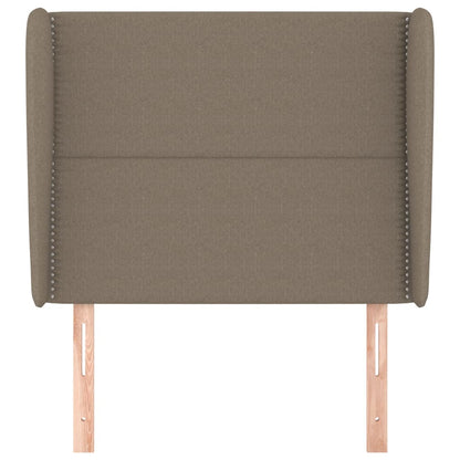 Testiera ad Orecchio Tortora 93x23x118/128 cm in Tessuto