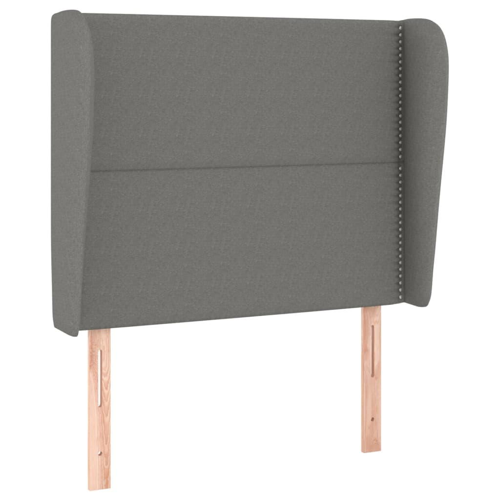 Testiera ad Orecchio GrigioScuro 103 x 23 x 118/128cm inTessuto | homemem39