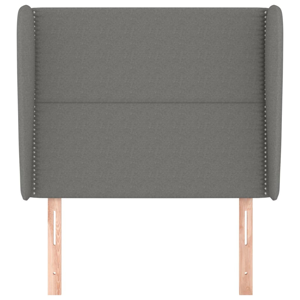 Testiera ad Orecchio GrigioScuro 103 x 23 x 118/128cm inTessuto | homemem39