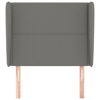 Testiera ad Orecchio GrigioScuro 103 x 23 x 118/128cm inTessuto | homemem39