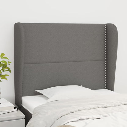 Testiera ad Orecchio GrigioScuro 103 x 23 x 118/128cm inTessuto | homemem39