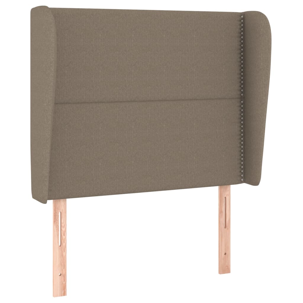 Testiera ad Orecchio Tortora 103x23x118/128 cm in Tessuto | homemem39