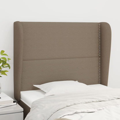 Testiera ad Orecchio Tortora 103x23x118/128 cm in Tessuto | homemem39