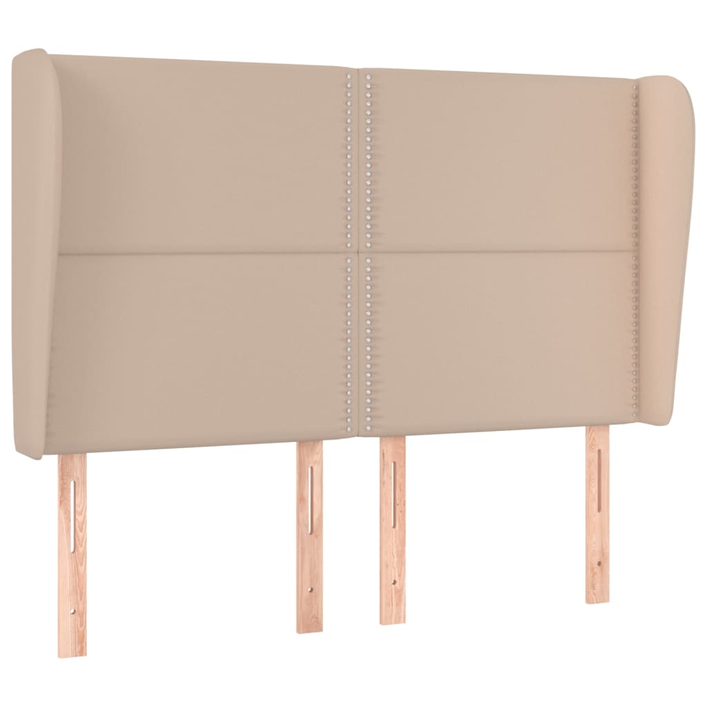 Testiera ad Orecchio Cappuccino 147x23x118/128 cm in Similpelle