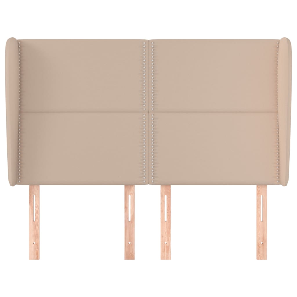 Testiera ad Orecchio Cappuccino 147x23x118/128 cm in Similpelle