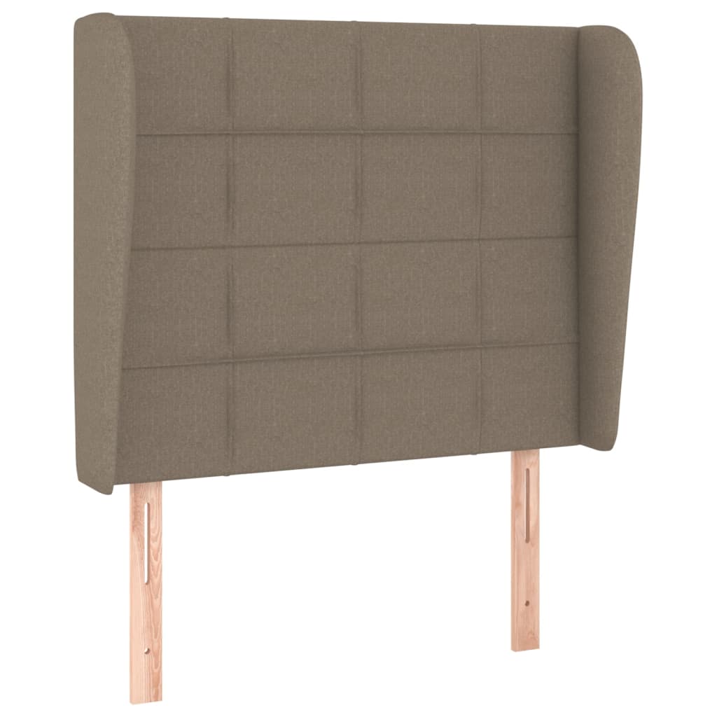 Testiera ad Orecchio Tortora 83x23x118/128 cm in Tessuto | homemem39