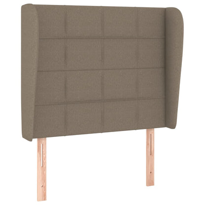 Testiera ad Orecchio Tortora 83x23x118/128 cm in Tessuto | homemem39