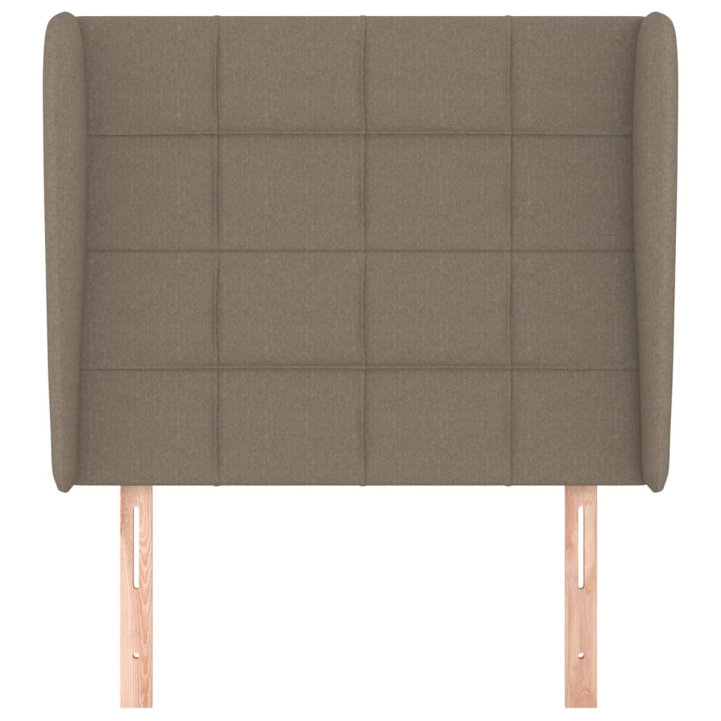 Testiera ad Orecchio Tortora 83x23x118/128 cm in Tessuto | homemem39